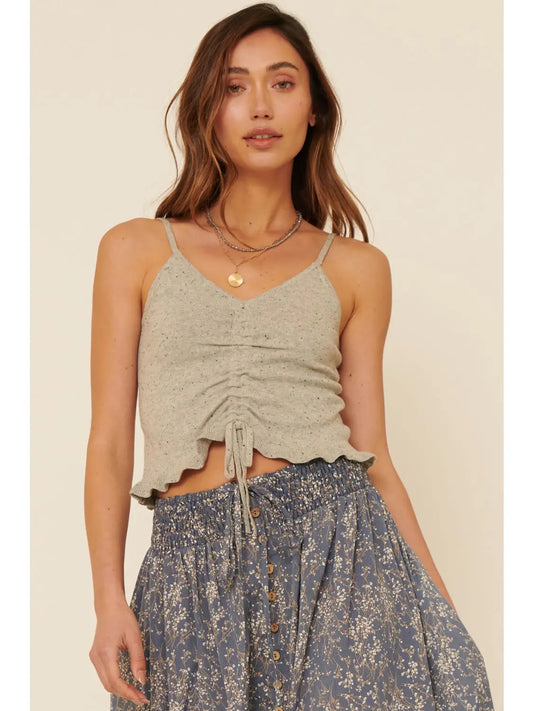 RUCH FRONT SWEATER TANK