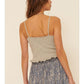 RUCH FRONT SWEATER TANK
