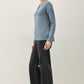 HACCI LONG SLEEVE HENLEY TOP