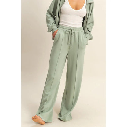 HIGH WAIST DRAWSTRING PANTS