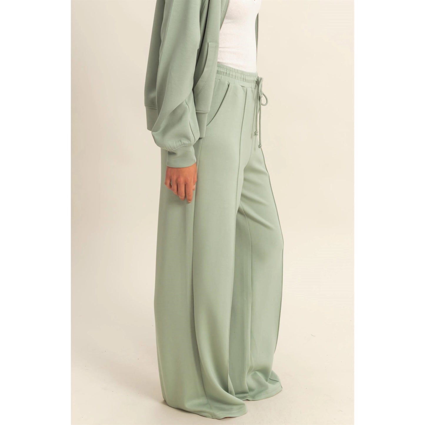 HIGH WAIST DRAWSTRING PANTS
