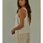 KNIT SWEATER COTTON V NECK TANK
