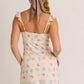 RUFFLED NECK MINI DRESS