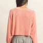 LONG SLEEVE ROUND NECK CROPPED