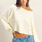 LONG SLEEVE ROUND NECK CROPPED