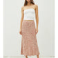 FLORAL PRINTED MIDI SKIRT