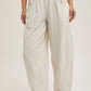 RELAXED BARREL PANTS W/POCKETS