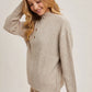 HENLEY KNIT PULLOVER SWEATER