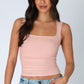 CLEAN LINE SQUARE SHIRRED TOP
