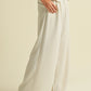PINTUCK WIDE LEG PANTS