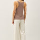 KNIT RACERBACK V-NECK TANK