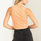 CROPPED RIBBED TANK TOP