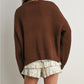 ROUND NECK CLASSIC OVERSIZED SWEATER