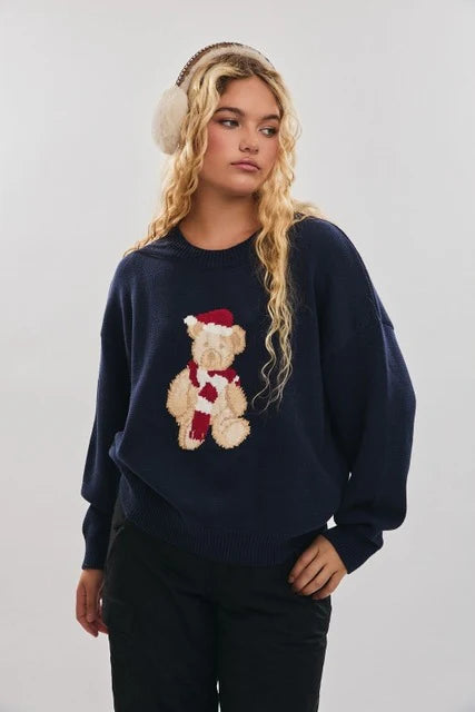 SANTA TEDDY BEAR SWEATER