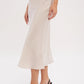 SATIN MIDI SKIRT
