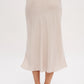 SATIN MIDI SKIRT