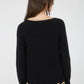 SCALLOP TRIM KNIT PULLOVER