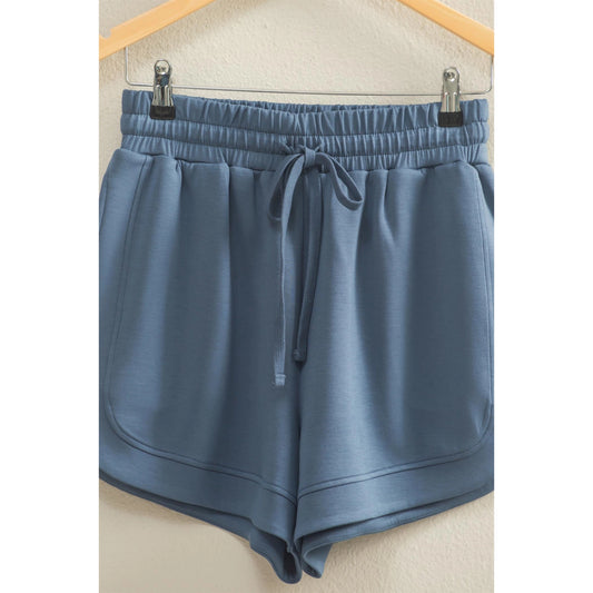 SCUBA ELASTICIZED LOOSE SWEAT SHORTS