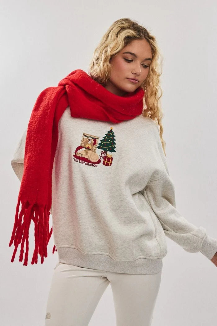 'TIS THE SEASON OVERSIZED SWEATSHIRT