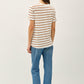LINEN VNECK TEE